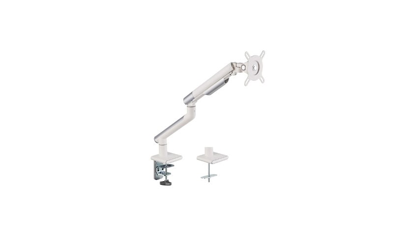 Amer Mounts Single Monitor Mount with Articulating Arm [Arctic Edition]