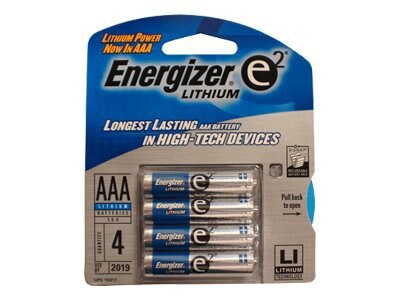 Energizer e2 AAA Lithium Photo Battery 4-Pack