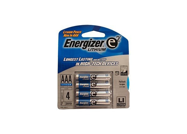 Energizer e2 AAA Lithium Photo Battery 4-Pack