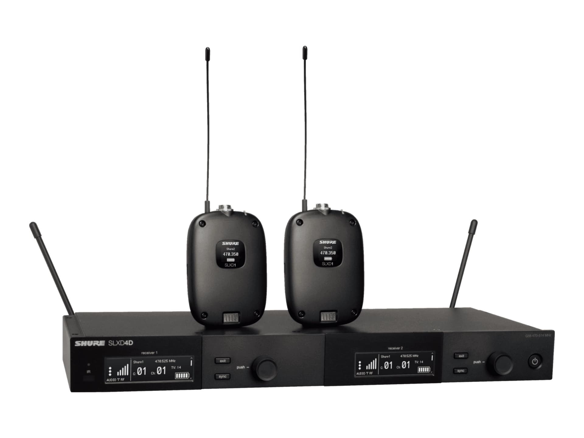 Shure SLXD14D - wireless audio delivery system for wireless microphone syst