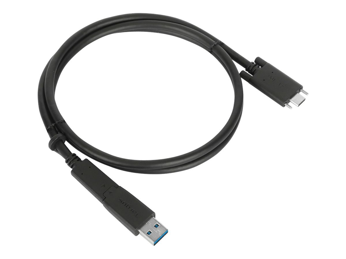 Targus 1M USB-C Male with Screw to USB-C Male Cable with USB-A Tether