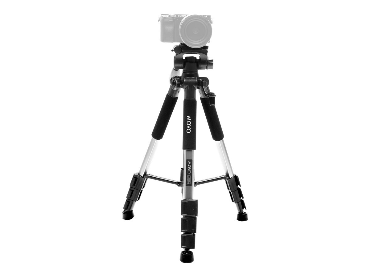 Movo MV-T1 Adjustable Aluminum Tabletop Tripod - 3 To 16 Inches, 11 Lb Load, With Ball Head & Case