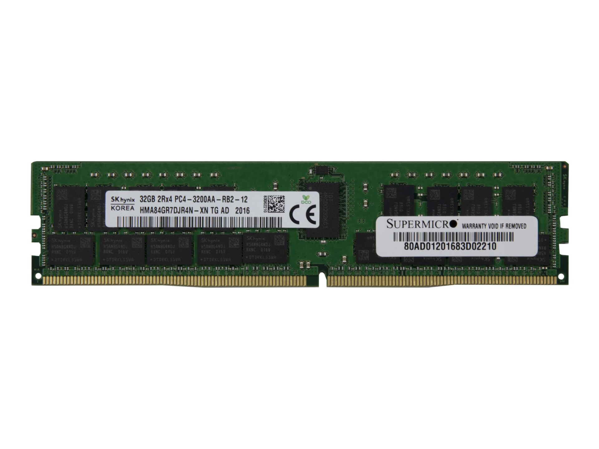 SK Hynix - DDR4 - module - 32 Go - DIMM 288 broches - 3200 MHz / PC4-25600 - mémoire enregistré