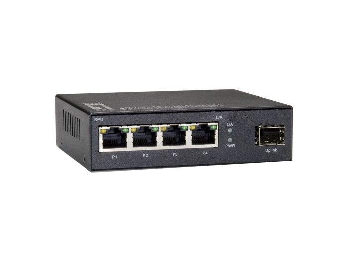 CP Tech LevelOne 5 Port Gigabit SFP Ethernet Switch
