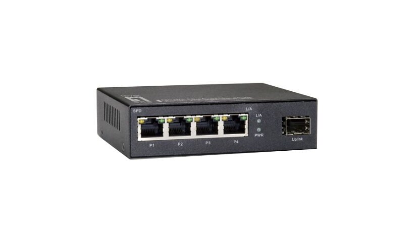 CP Tech LevelOne 5 Port Gigabit SFP Ethernet Switch