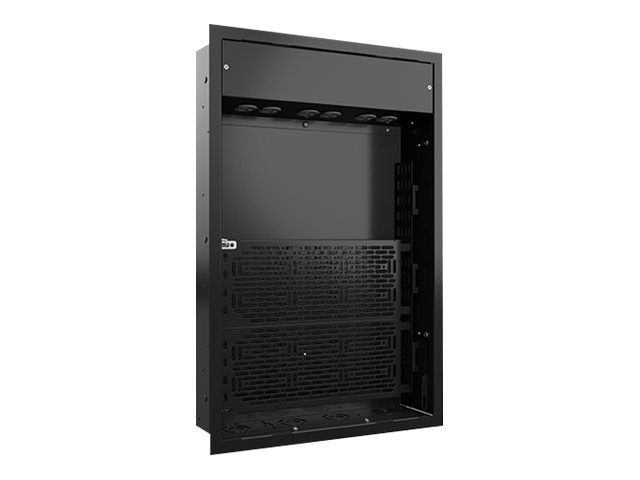 Chief Proximity X-Large In-Wall Storage Box - With 6-Receptacles and Lever Lock - Black