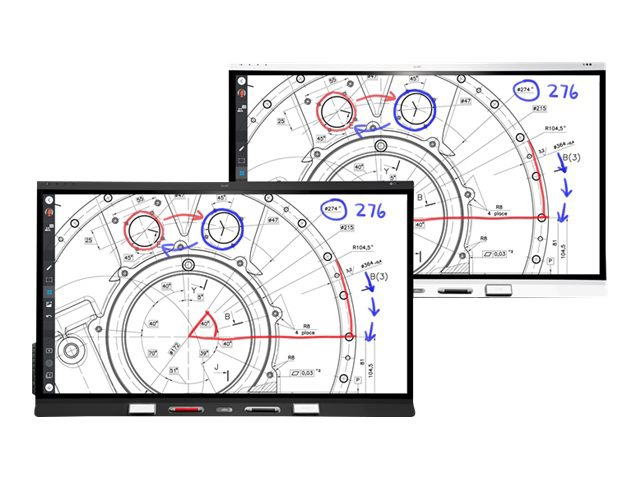SMART Board 6000S (V3) Pro series SBID-6075S-V3-P 75" LED-backlit LCD display - 4K - for interactive communication