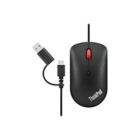 Lenovo ThinkPad Compact - mouse - USB, USB-C - raven black