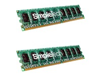 SimpleTech Premium Brand - memory - 1 GB ( 2 x 512 MB ) - DIMM 240-pin - DDR2