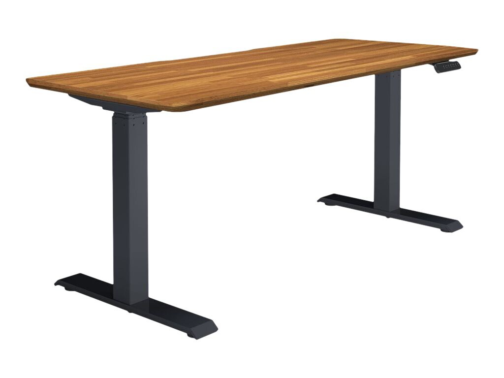 VARI - sit/standing desk - rectangular with contoured side