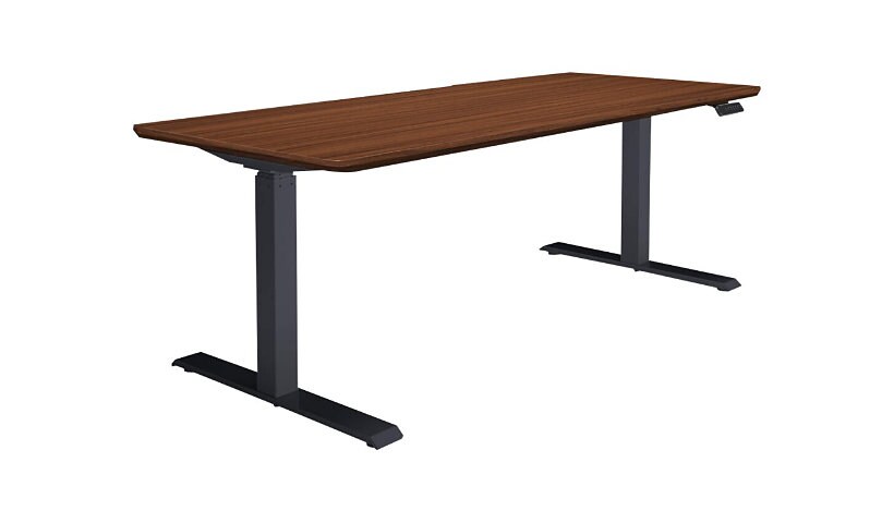 VARI - sit/standing desk - rectangular - dark wood