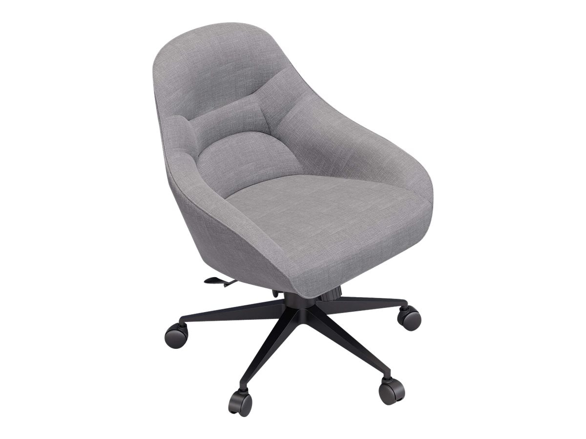 Vari - chair - polyester, fabric, memory foam - sterling gray