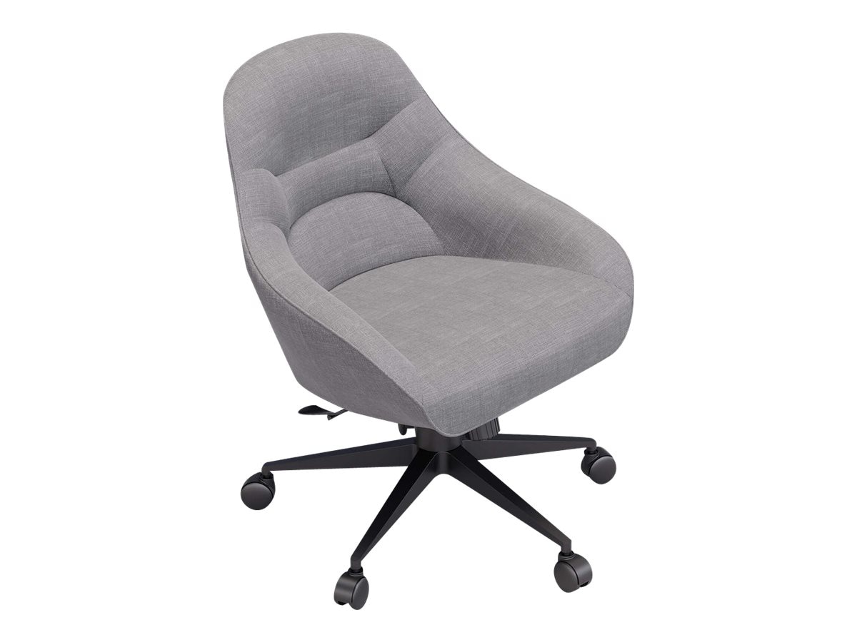 VARI - chair - polyester, fabric, memory foam - sterling gray