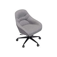 Vari - chair - polyester, fabric, memory foam - sterling gray