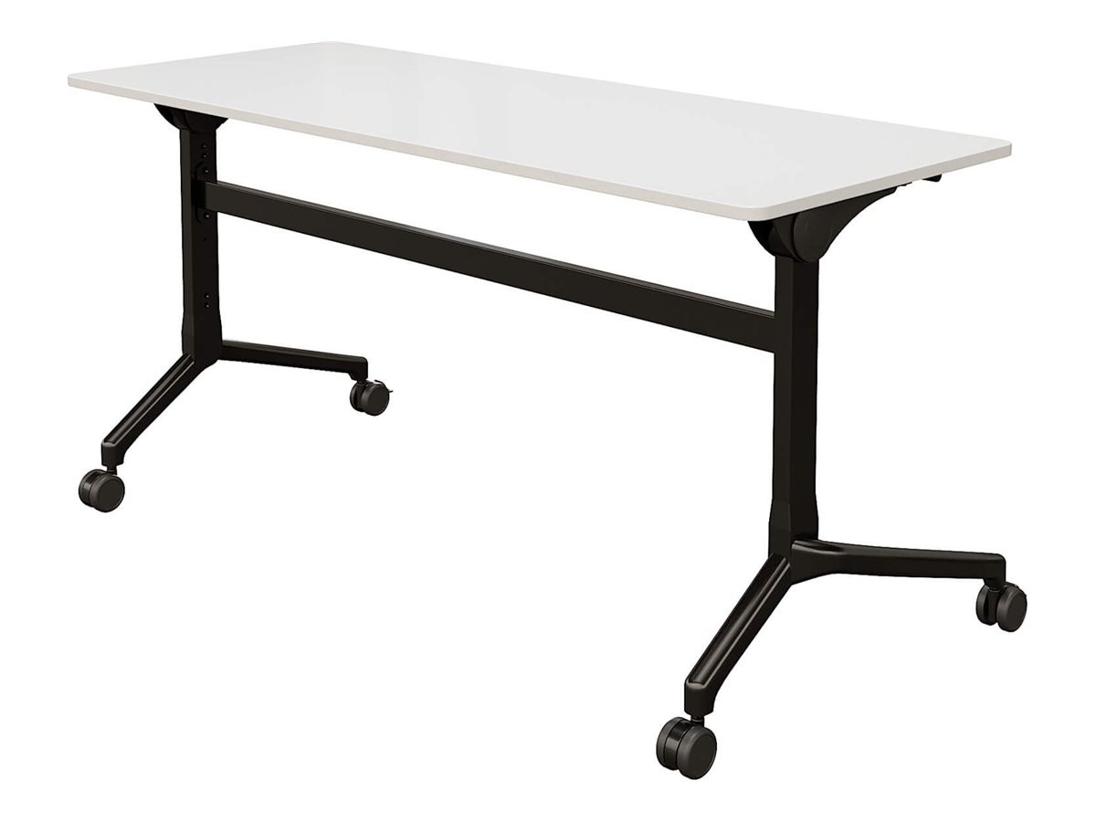 VARI - flip top table - rectangular - white