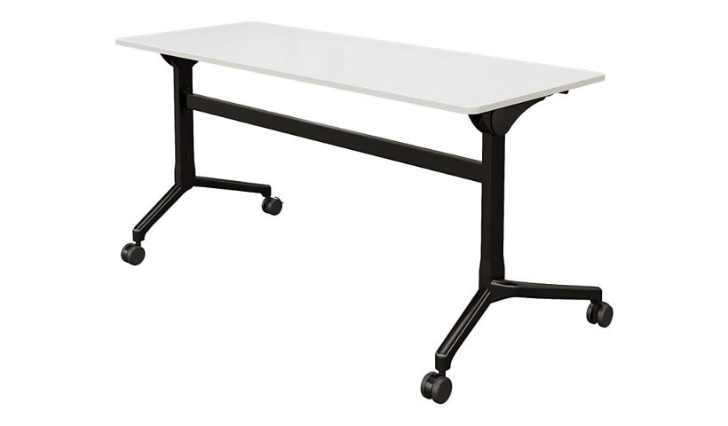 VARI - flip top table - rectangular - white