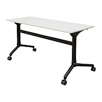 Vari - flip top table - rectangular - white