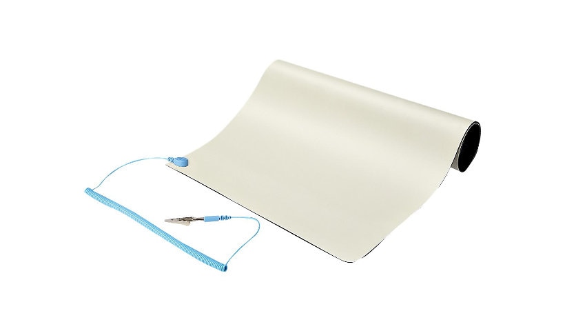 StarTech.com 11x18in Anti Static Mat, ESD Mat for Electronics Repair on Tables or Desks, Flexible Work Pad, Detachable