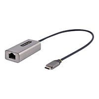 StarTech.com USB-C to Ethernet Adapter, 10/100/1000 Mbps, Gigabit Network Adapter, ASIX AX88179A, 1ft/30cm Cable,