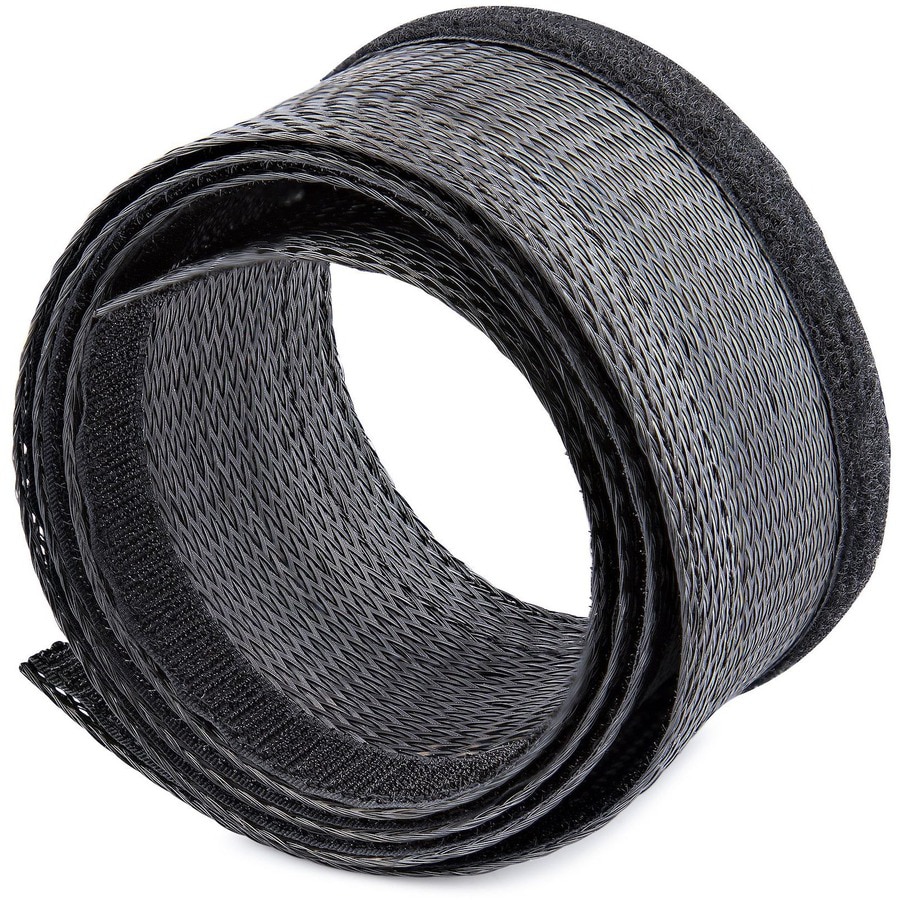 StarTech.com 10ft (3m) Cable Management Sleeve, Braided Mesh Wire Wraps/Flo