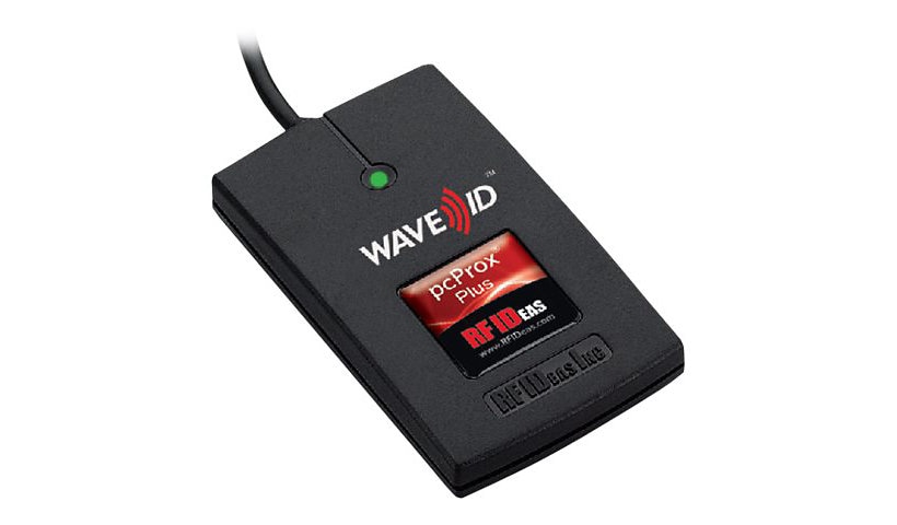 RF IDeas WAVE ID Plus Keystroke Black Reader - RF proximity reader / SMART