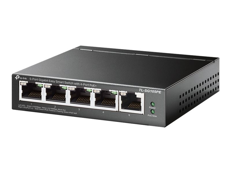 TP-Link 5-Port Gigabit Easy Smart Switch with 4-Port PoE+