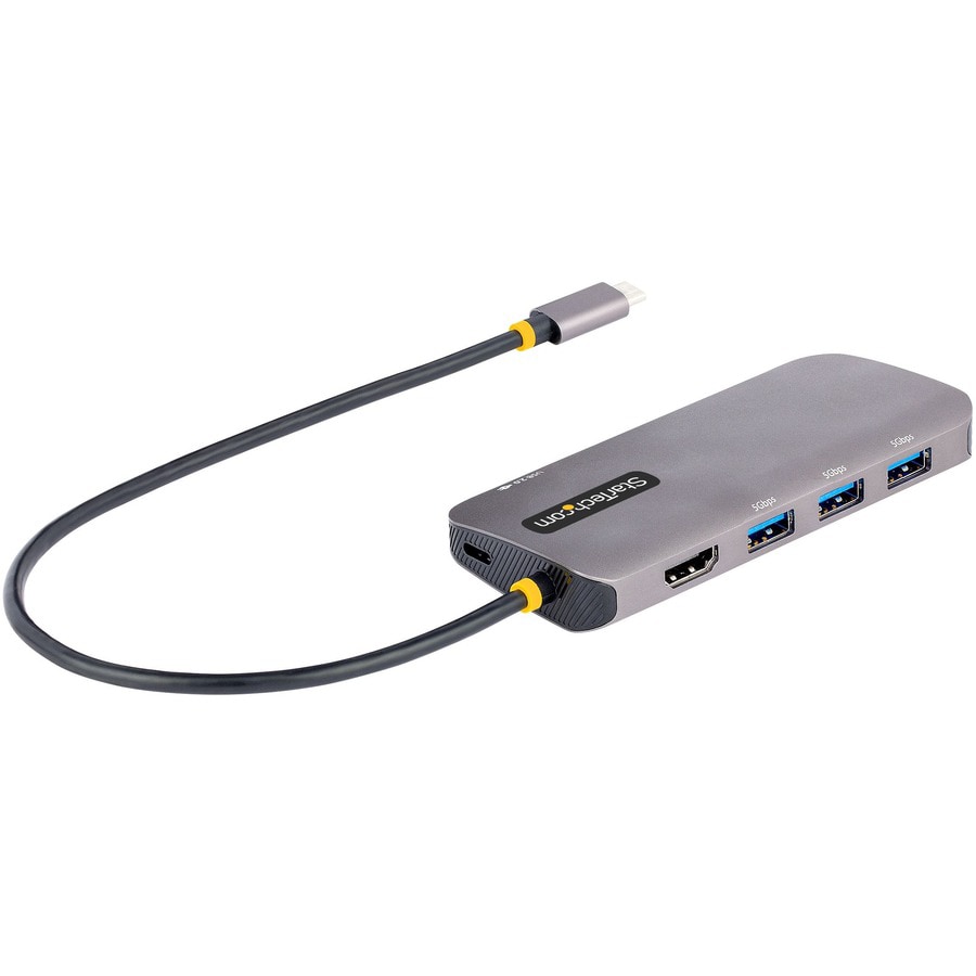 StarTech.com USB C Multiport Adapter, 4K 60Hz HDMI Video, 5Gbps USB 3.2 Hub,  100W PD Passthrough/GbE - 127B-USBC-MULTIPORT - Docking Stations & Port  Replicators 