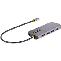 StarTech.com USB C Multiport Adapter, 4K 60Hz HDMI Video, 5Gbps USB 3.2 Hub, 100W PD Passthrough/GbE