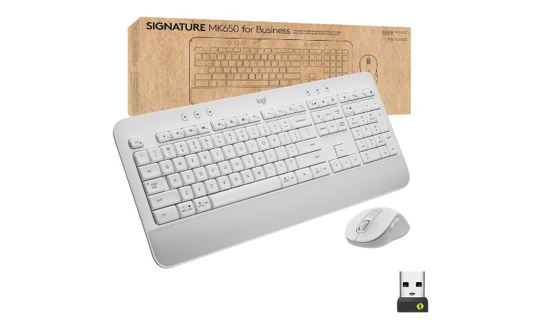 Logitech Signature MK650 Business - keyboard and - QWERTY - US - off-white - 920-011018 - Keyboard & Mouse Bundles -