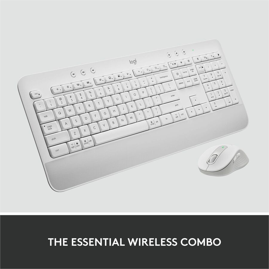 Thumbnail 6 of 10 for Logitech Signature MK650 for Business - keyboard and mouse set - QWERTY - US - off-white