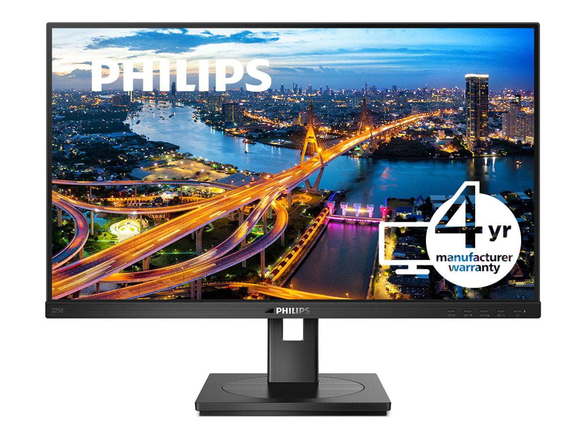 PHILIPS 275B1 - 27 inch Monitor, LED, QHD, 2x HDMI, DP, Height, USB-Hub, EPEAT, 4 Year Manufacturer Warranty - 27"