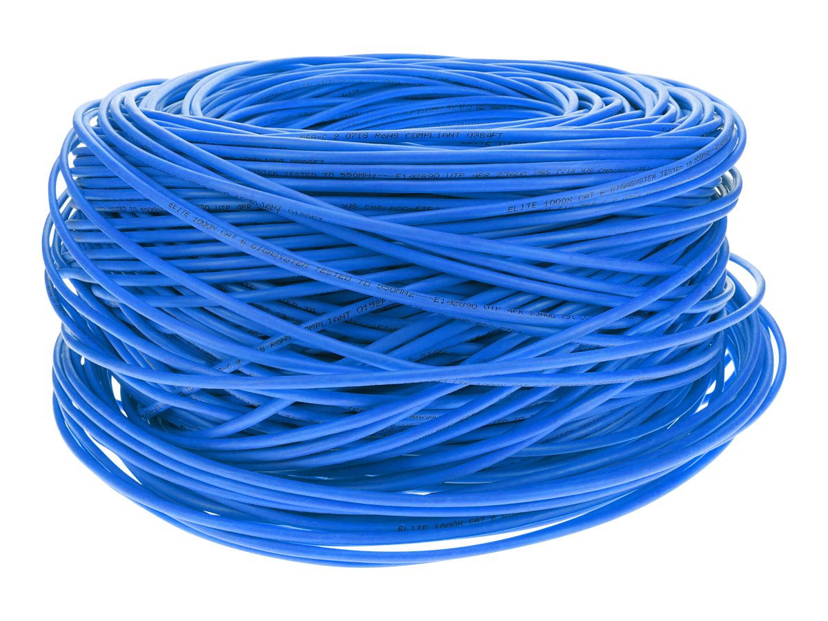 Proline 1000ft Non-Terminated Blue CAT 6 Shielded PVC Bulk Cable