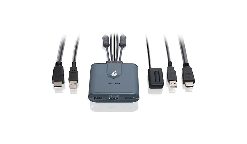 IOGEAR 2 Port Full HD KVM Switch with HDMI and USB Connections
