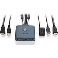 IOGEAR 2 Port Full HD KVM Switch with HDMI and USB Connections