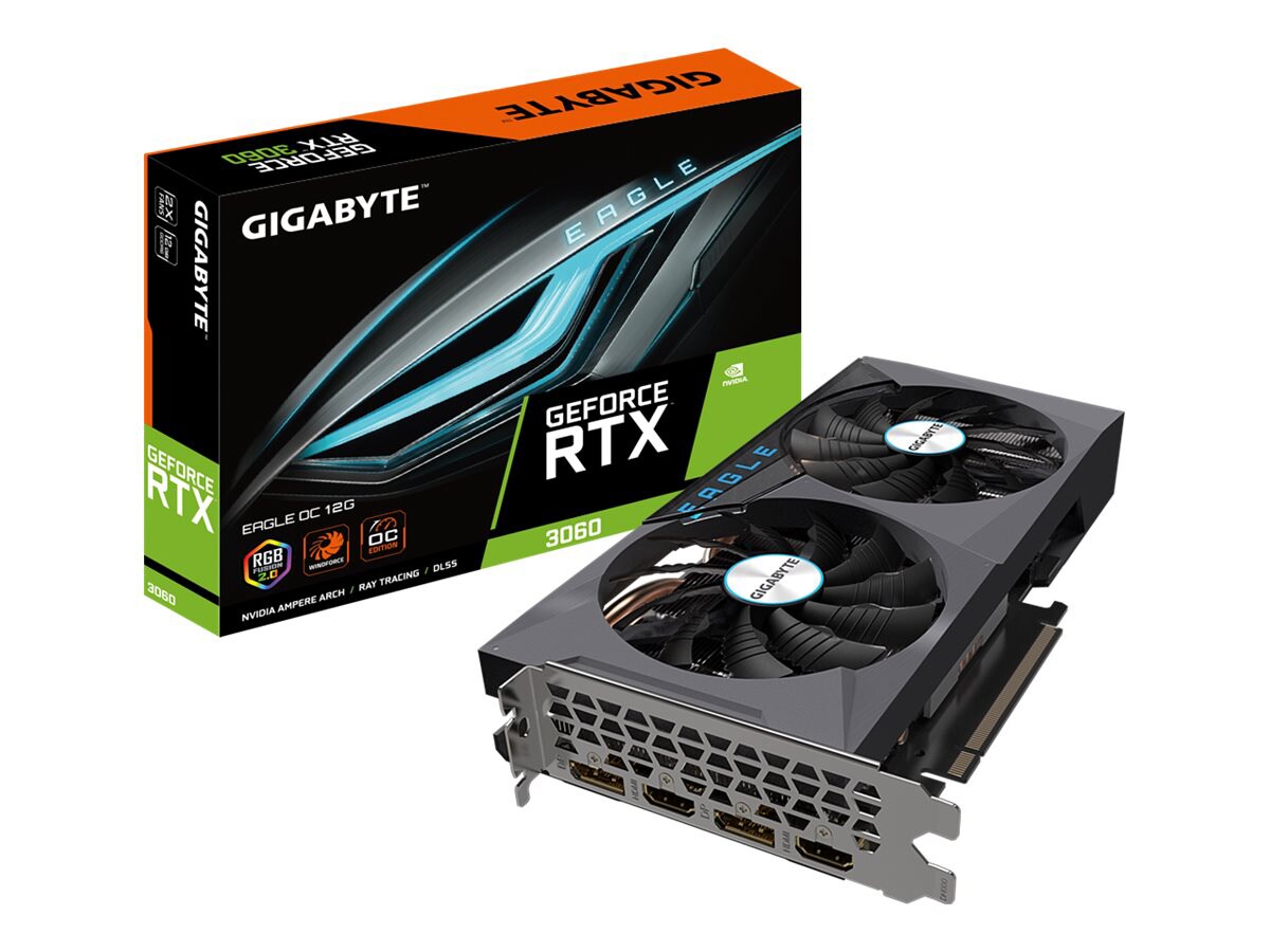 Gigabyte GeForce RTX 3060 EAGLE OC 12G - OC Edition - graphics card - GF RT