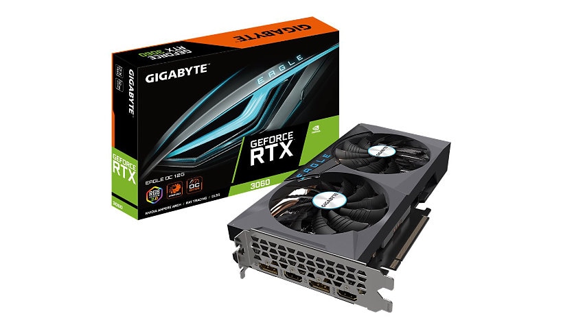 Gigabyte GeForce RTX 3060 EAGLE OC 12G - OC Edition - graphics card - GF RTX 3060 - 12 GB