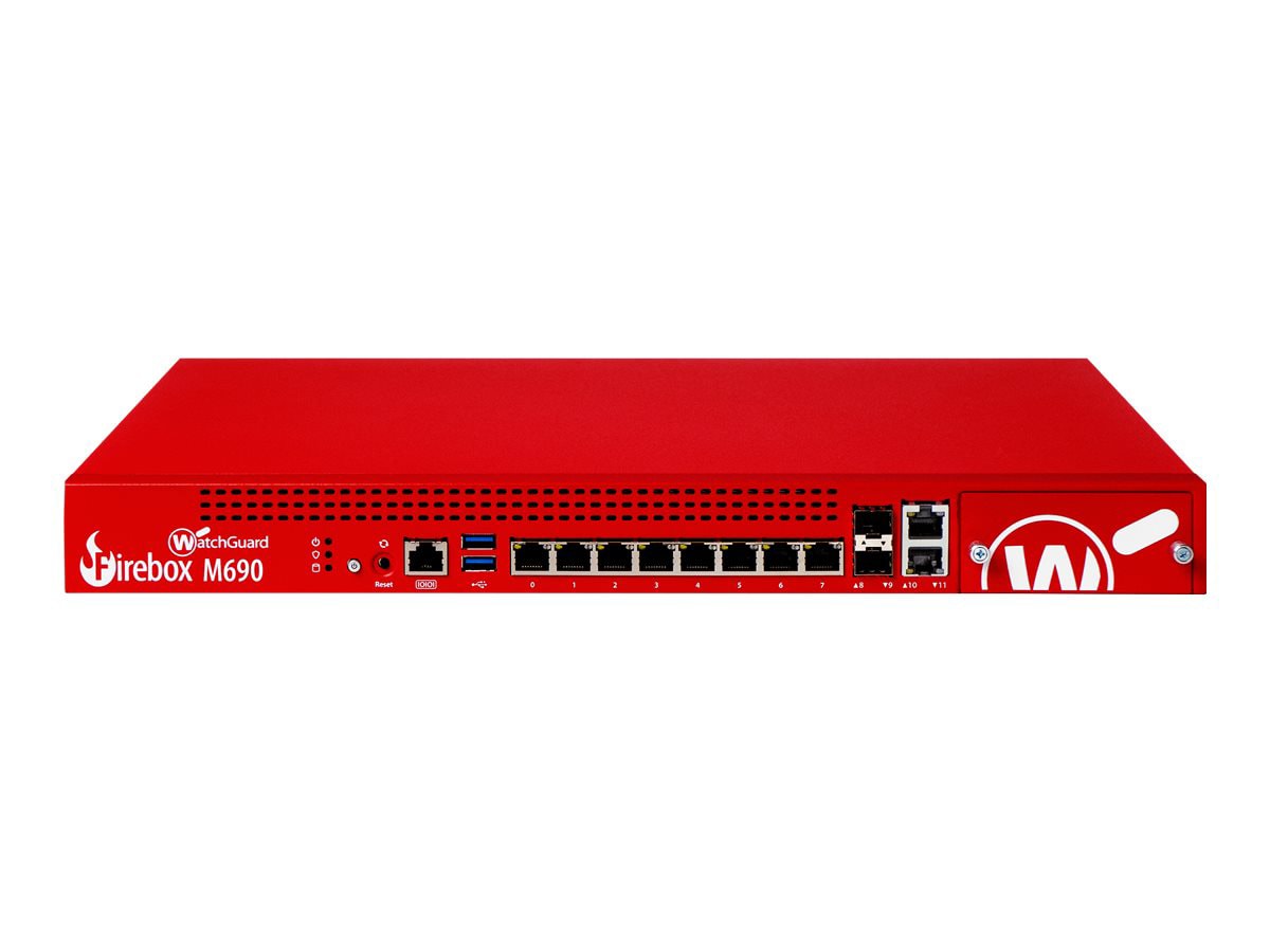 WatchGuard Firebox M690 - security appliance - High Availability - with 3 years Standard Support