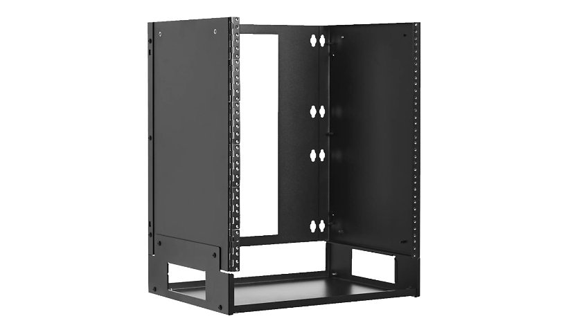 Tripp Lite 12U Wall-Mount Bracket with Shelf for Small Switches and Patch Panels, Hinged - rack mount shelf - 12U - 19"