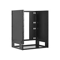 Tripp Lite 12U Wall-Mount Bracket with Shelf for Small Switches and Patch Panels, Hinged - rack mount shelf - 12U - 19"
