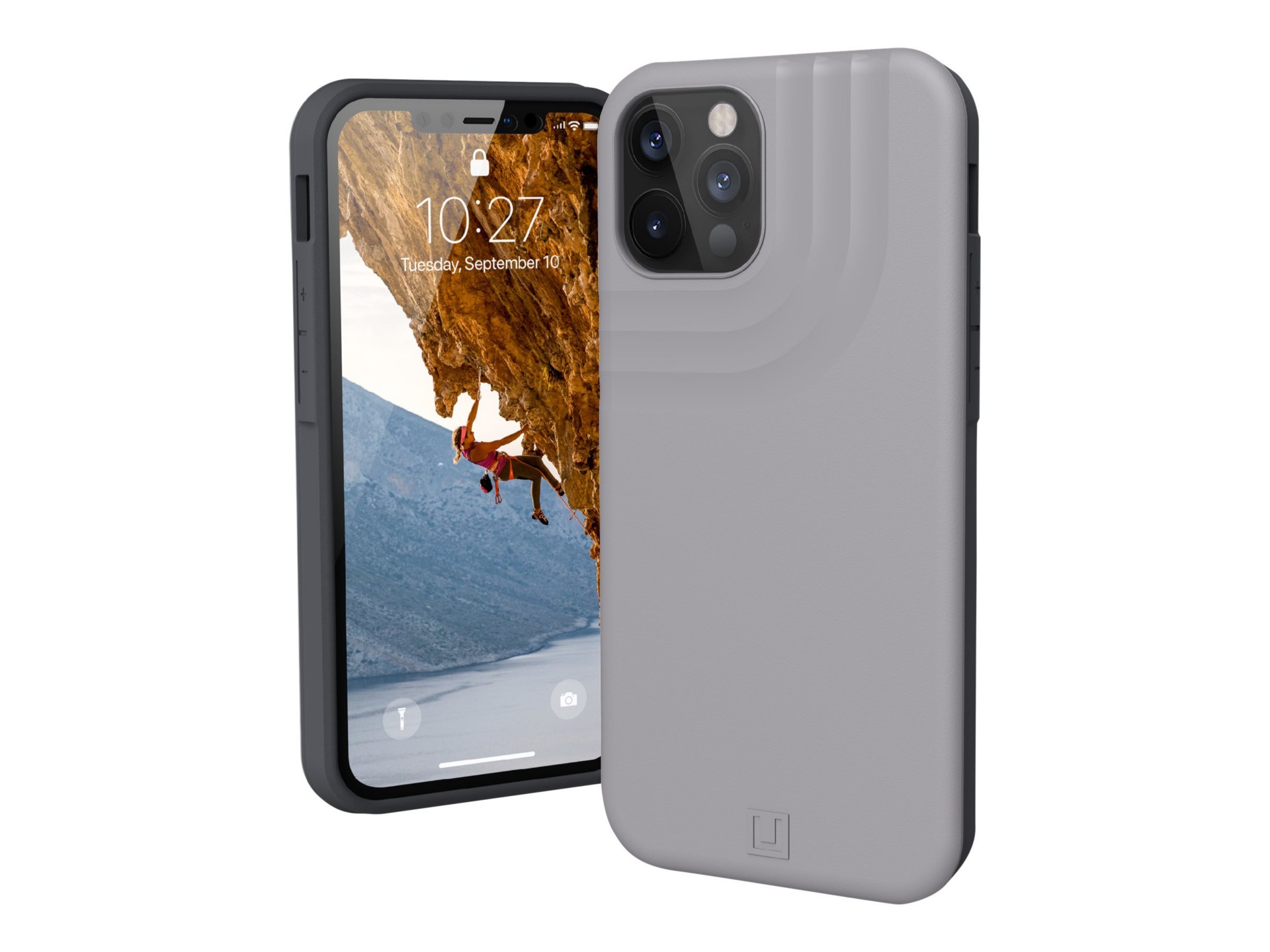 [U] Protective Case for iPhone 12/12 Pro 5G [6.1-inch] - Anchor Light Grey - back cover for cell phone