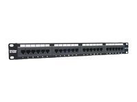 TRENDnet 24-Port Cat6 Unshielded Patch Panel, Wallmount or Rackmount, Compatible with Cat3,4,5,5e,6 Cabling, For