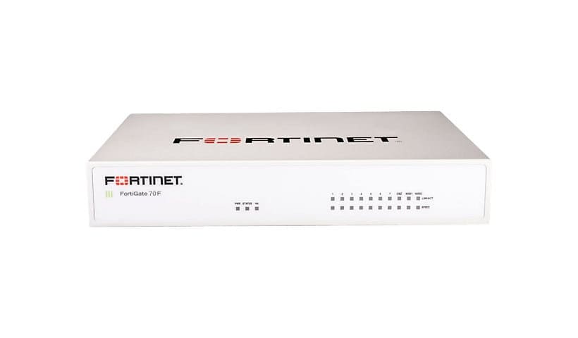 Fortinet FortiGate 71F - security appliance - with 1 year 24x7 FortiCare Support + 1 year FortiGuard Unified Threat