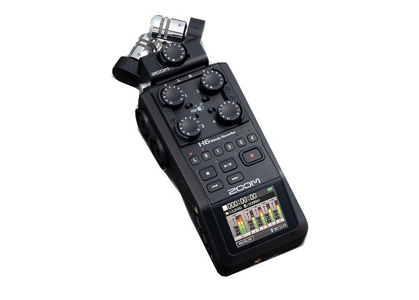 Zoom H6 Handheld Portable Recorder - Black - H6BLK - Amplifiers
