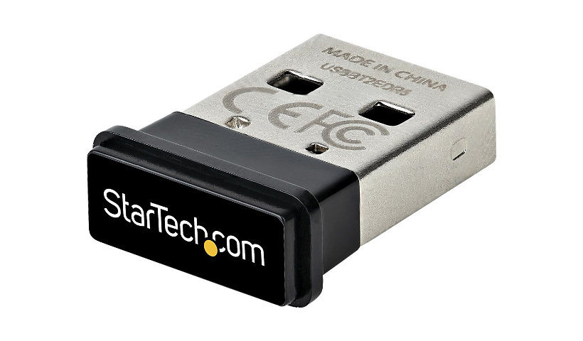 StarTech.com USB Bluetooth 5.0 Adapter, USB Bluetooth Dongle Receiver for PC/Laptop, Range 33ft/10m