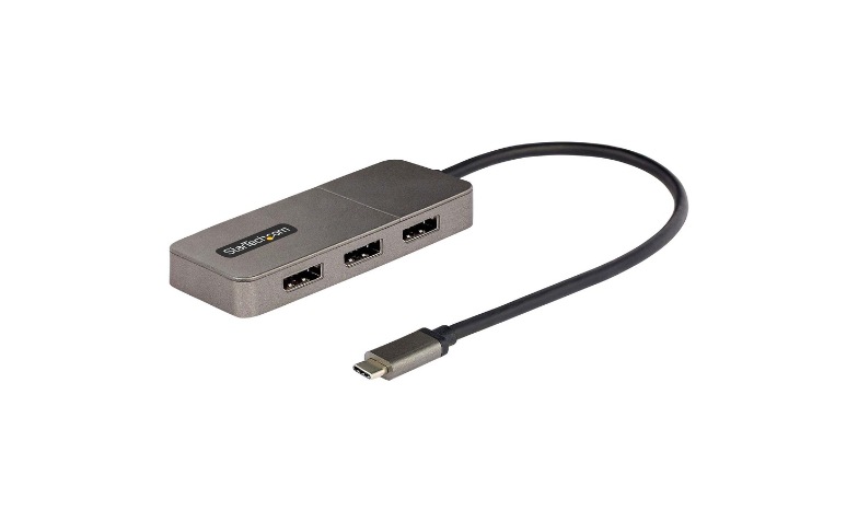 StarTech.com 3-Port USB-C Multi-Monitor Adapter, Type-C to 3x