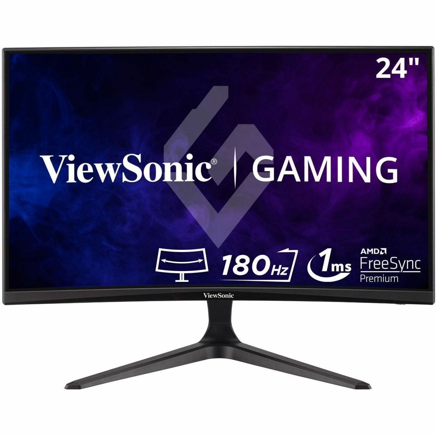 ViewSonic OMNI VX2418C 24 Inch 1080p 1ms 165Hz Curved Gaming Monitor