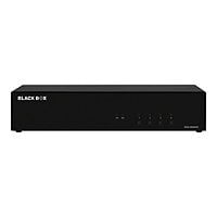 Black Box Secure KVM Switch - 4-Port, Dual-Monitor, FlexPort HDMI/DP CAC