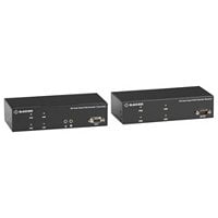 Black Box KVM Extender over CATx - Dual-Head, DVI-D, USB 2.0, Serial, Audio