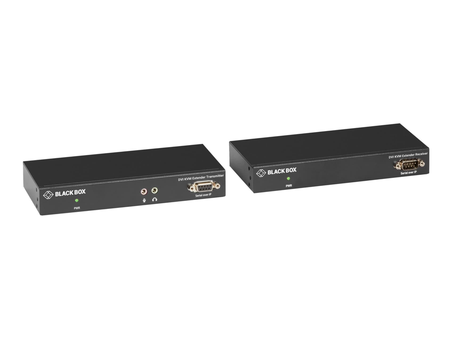 Black Box KVX Series - Extender Kit - KVM / audio / serial / USB extender - 100Mb LAN, GigE - TAA Compliant