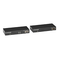Black Box KVM Extender Fiber - SH DVI-D USB 2.0 Serial Audio Local Video